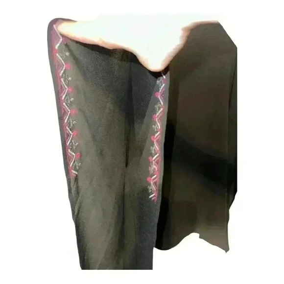 Anthropologie Sanctuary Black Embroidered Kimono, One Size - Picture 5 of 6